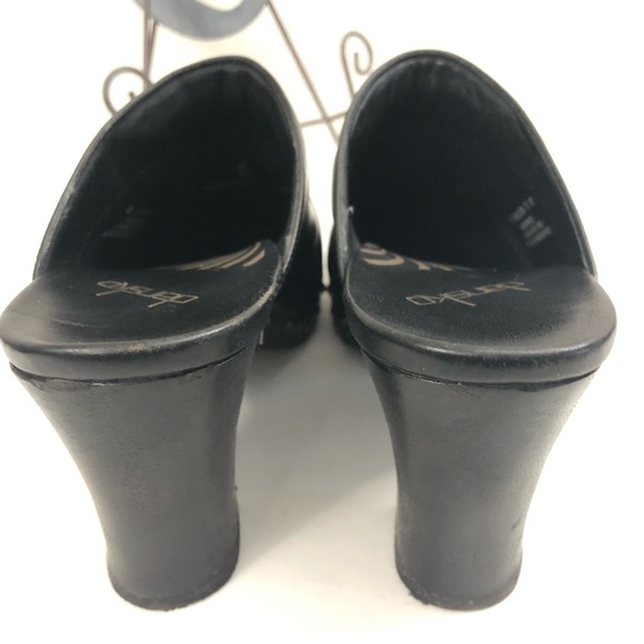 DANSKO Sz 40 Leather Heel Clog Mules - Picture 9 of 14